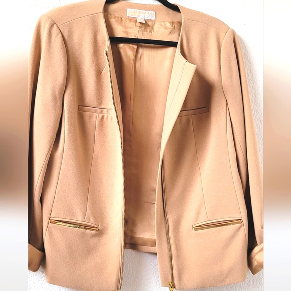 Michael Kors Tan Blazer Jacket - Picture 5 of 6